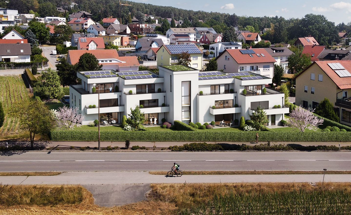 Gesamtansicht Neubauprojekt Schwandorf